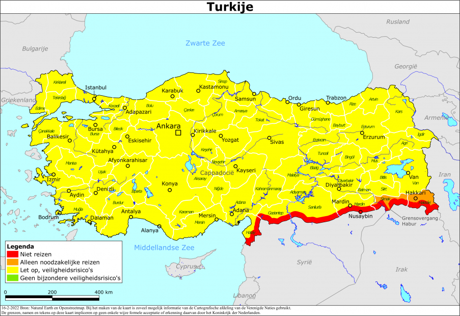 reisadvies Turkije